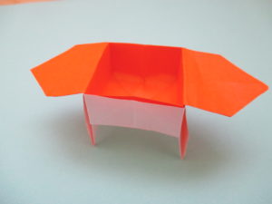 折り紙で三方の折り方 簡単に脚付きで作ってみたよ ママと子供のｈａｐｐｙ ｌｉｆｅ