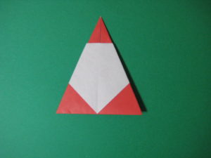 折り紙でサンタクロースの折り方 簡単に可愛いサンタができたよ