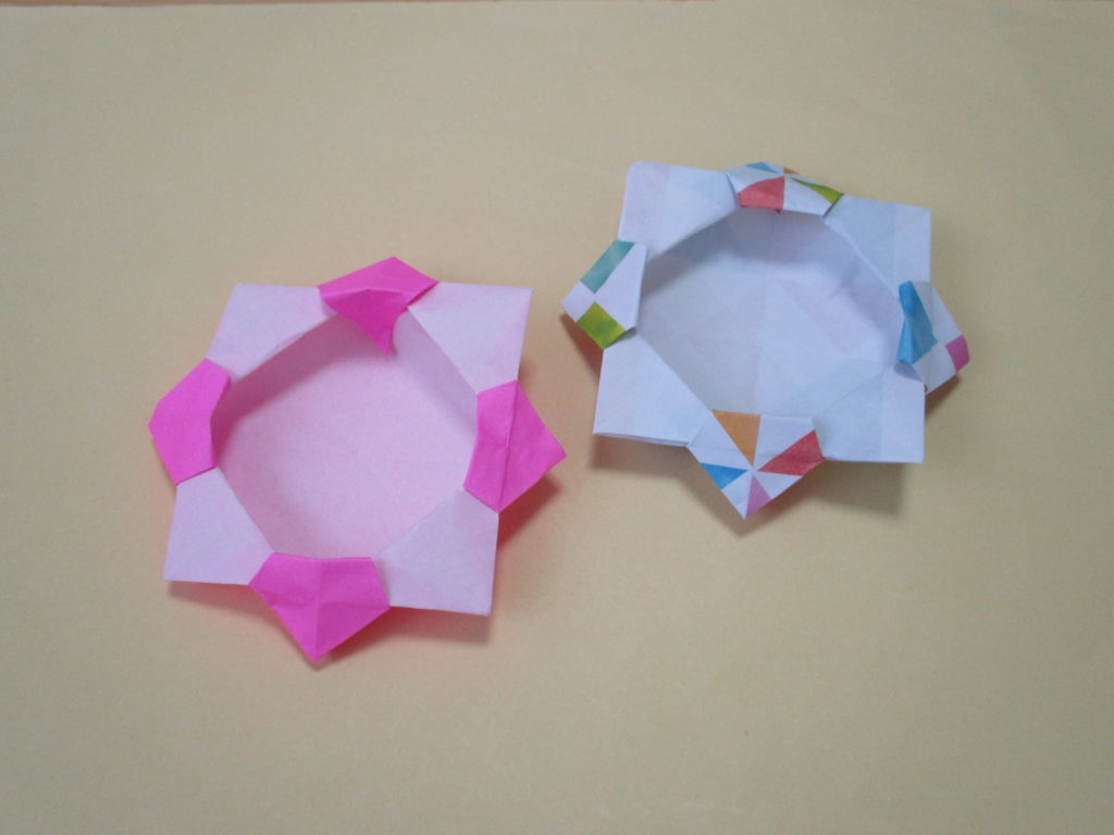 折り紙で箱の折り方 簡単にフラワーボックスを作ってみたよ