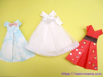 折り紙でドレスの折り方 簡単でかわいいウエディングドレスの作り方 プリンセスのシンデレラやりかちゃんにも 子供の保育にも最適です ママと子供のｈａｐｐｙ ｌｉｆｅ