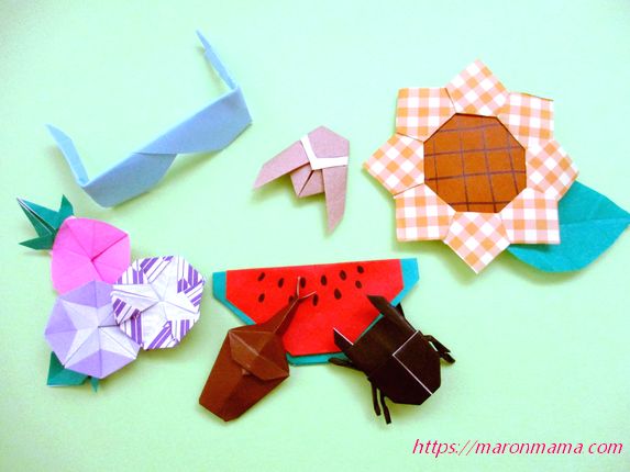 夏の折り紙 簡単に子どもでも7月 8月のかわいい飾りが作れます ママと子供のｈａｐｐｙ ｌｉｆｅ